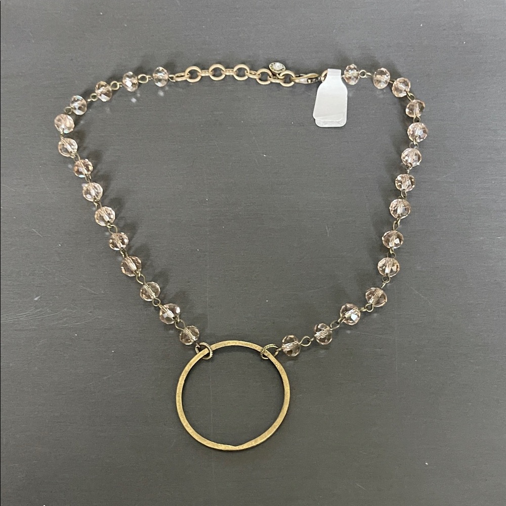 Circle Crystal Necklace